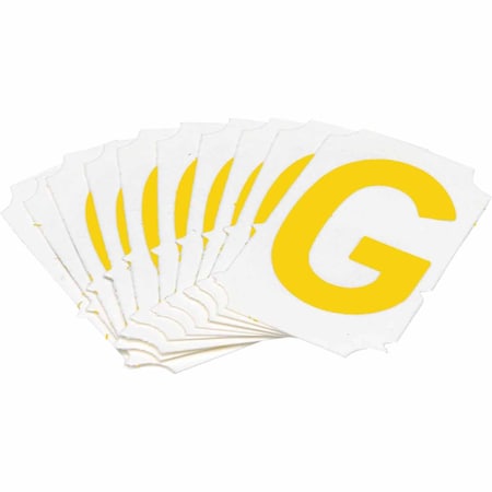Brady Quik-Align 5060 Series Polyester 2 in Lbl Legend: G Yellow 10PK 5060P-G